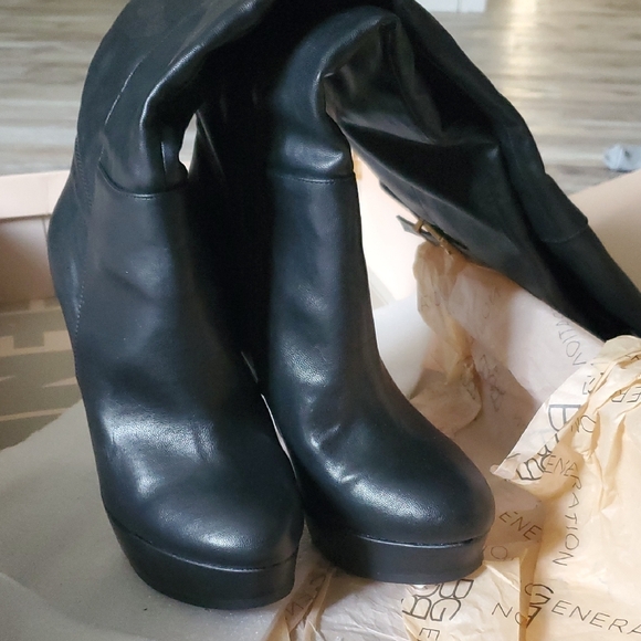 BCBGeneration Women's Black Heeled Boots - Picture 3 of 6